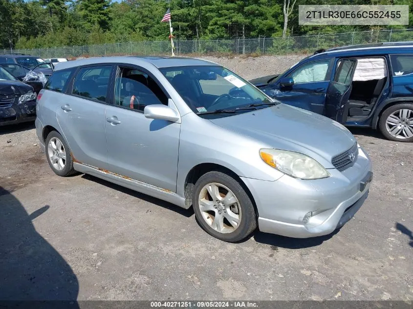 2006 Toyota Matrix Xr VIN: 2T1LR30E66C552455 Lot: 40271251