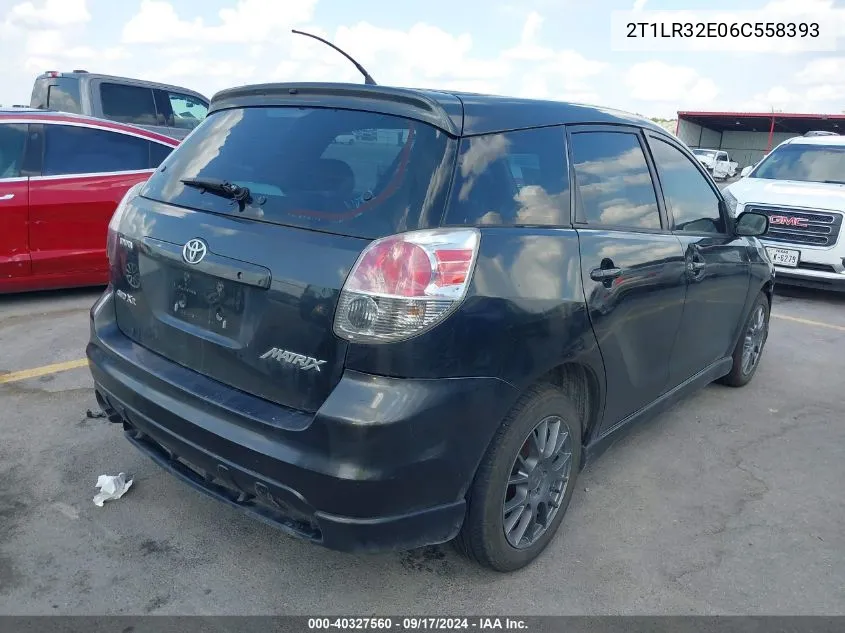 2006 Toyota Matrix Xr VIN: 2T1LR32E06C558393 Lot: 40327560