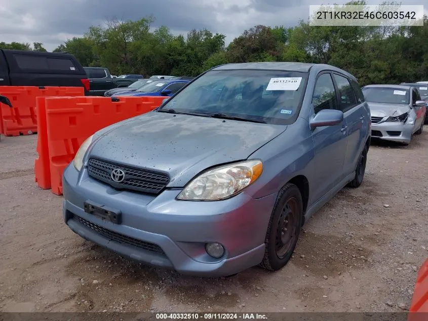 2T1KR32E46C603542 2006 Toyota Matrix Xr