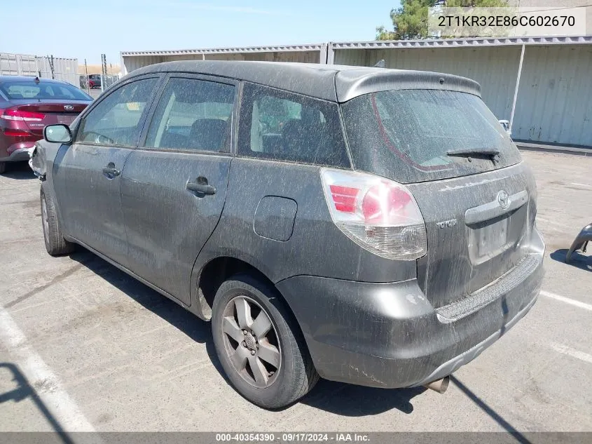 2T1KR32E86C602670 2006 Toyota Matrix