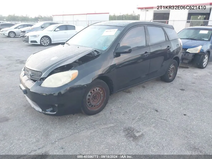 2006 Toyota Matrix Xr VIN: 2T1KR32E06C621410 Lot: 40356773