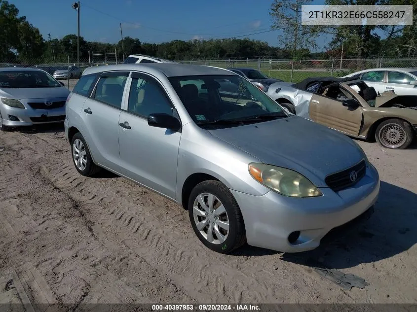 2006 Toyota Matrix Xr VIN: 2T1KR32E66C558247 Lot: 40397953