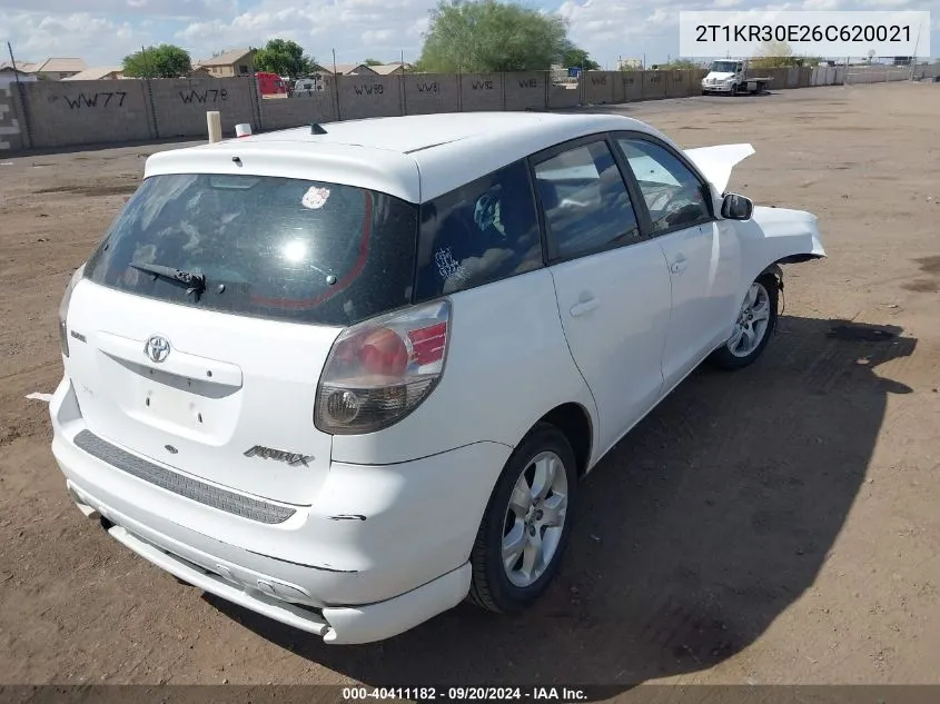 2T1KR30E26C620021 2006 Toyota Matrix Xr