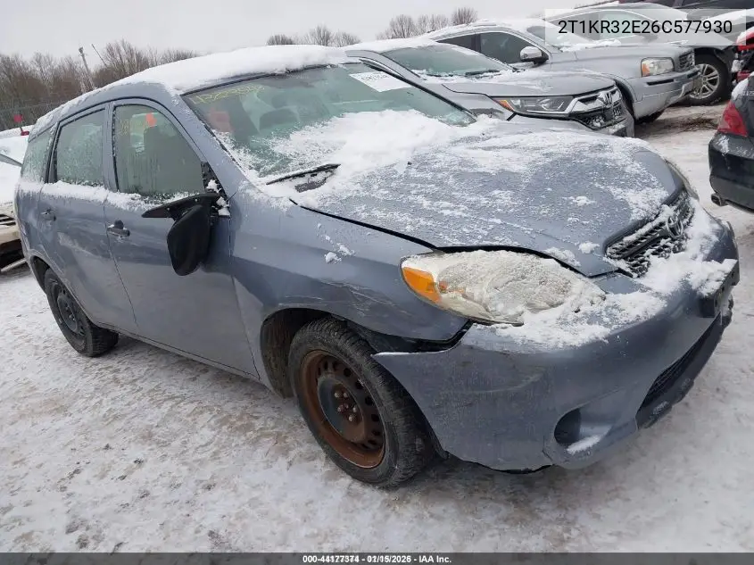 2T1KR32E26C577930 2006 Toyota Matrix