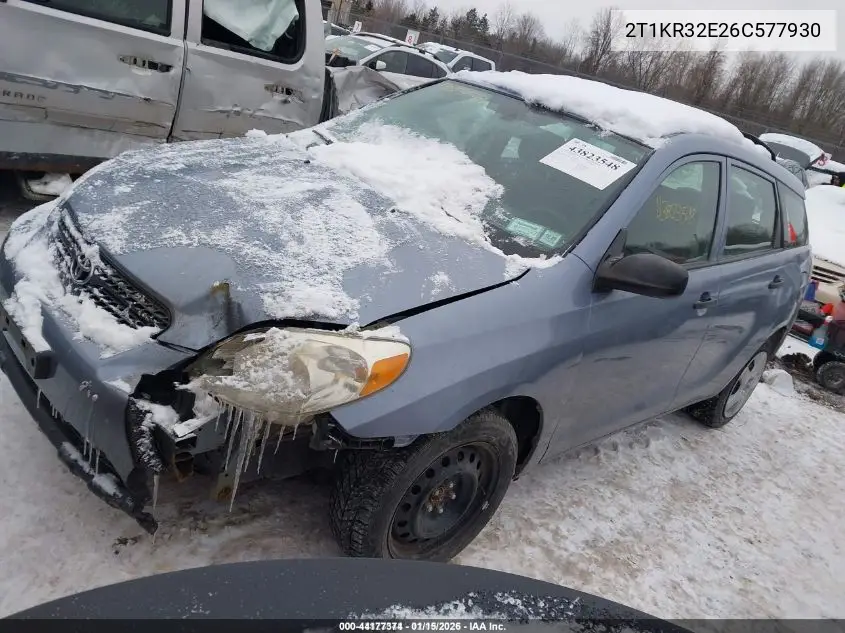 2T1KR32E26C577930 2006 Toyota Matrix