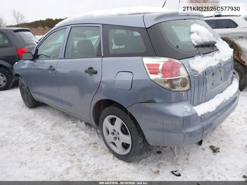 2T1KR32E26C577930 2006 Toyota Matrix