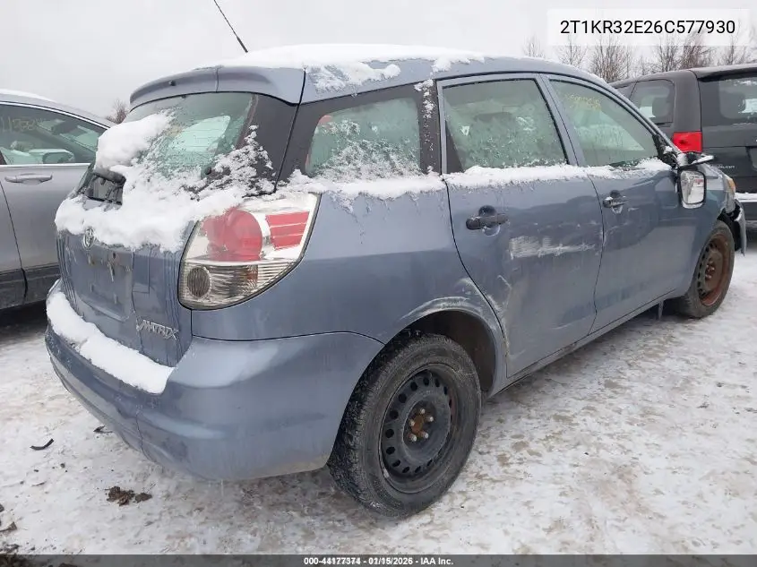 2T1KR32E26C577930 2006 Toyota Matrix