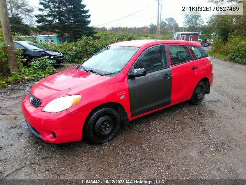 2007 Toyota Matrix Wagon VIN: 2T1KR32E17C627489 Lot: 11843442X