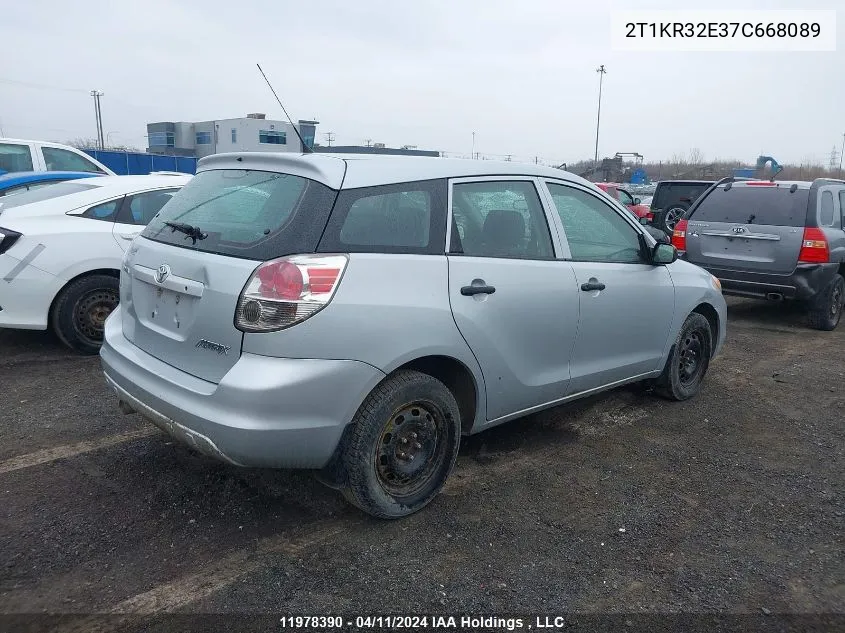 2T1KR32E37C668089 2007 Toyota Matrix Wagon