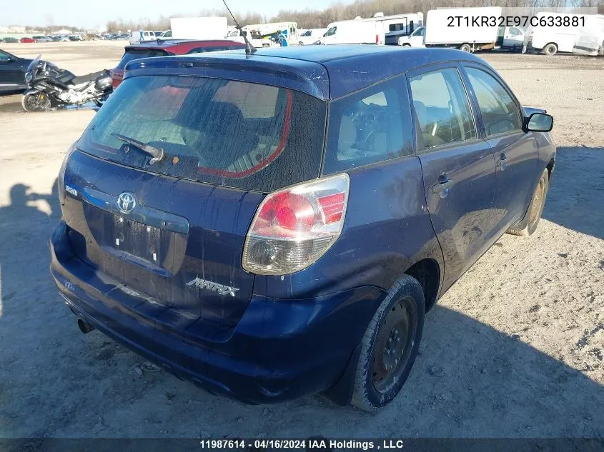 2007 Toyota Matrix Wagon VIN: 2T1KR32E97C633881 Lot: 11987614