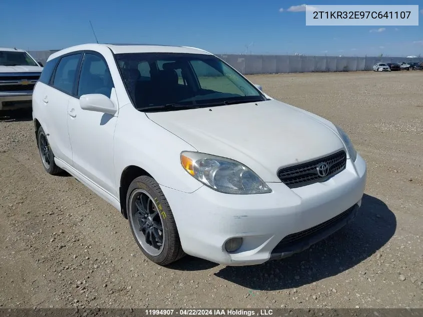 2T1KR32E97C641107 2007 Toyota Matrix Wagon