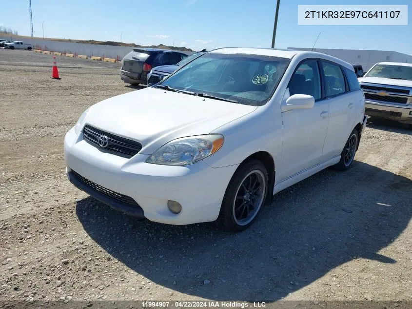 2007 Toyota Matrix Wagon VIN: 2T1KR32E97C641107 Lot: 11994907