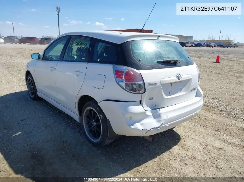 2T1KR32E97C641107 2007 Toyota Matrix Wagon