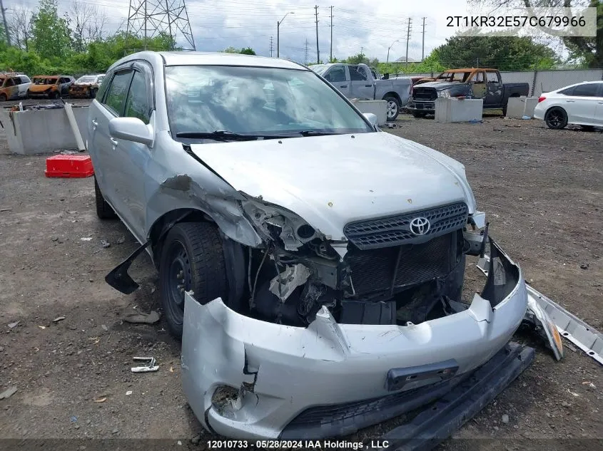 2007 Toyota Corolla Matrix Xr VIN: 2T1KR32E57C679966 Lot: 12010733