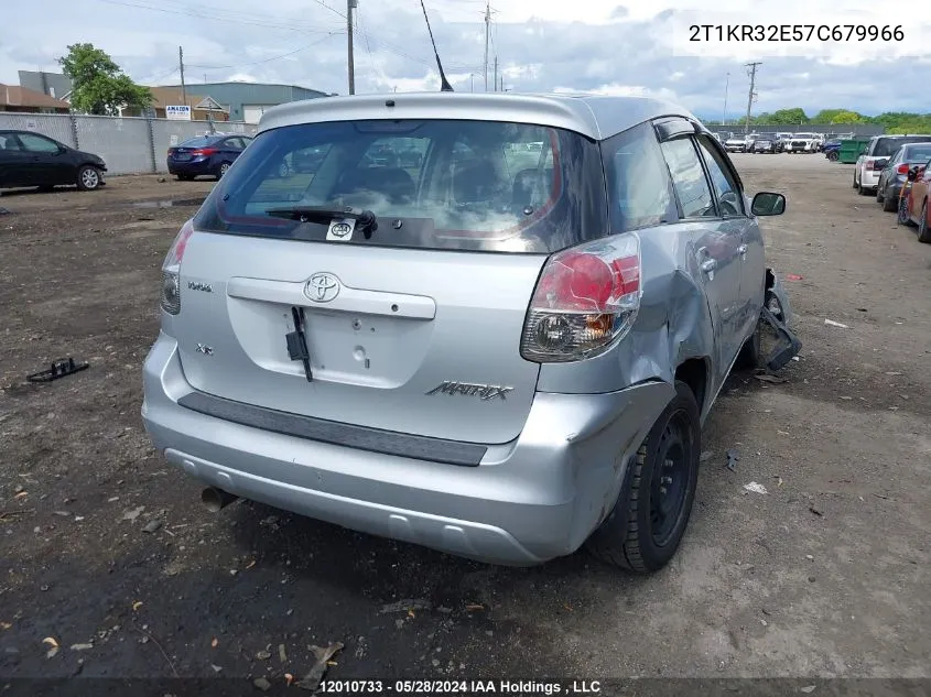 2007 Toyota Corolla Matrix Xr VIN: 2T1KR32E57C679966 Lot: 12010733