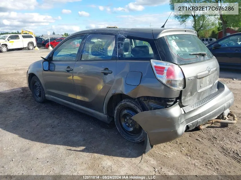 2007 Toyota Corolla Matrix Xr VIN: 2T1KR32E17C676286 Lot: 12011814