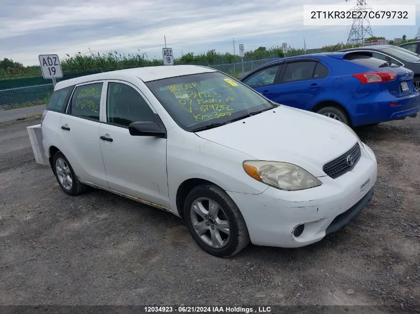 2007 Toyota Matrix Xr VIN: 2T1KR32E27C679732 Lot: 12034923