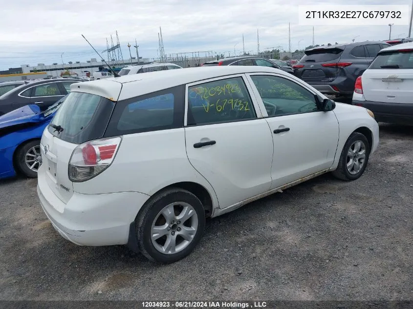 2007 Toyota Matrix Xr VIN: 2T1KR32E27C679732 Lot: 12034923