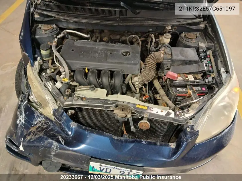 2T1KR32E57C651097 2007 Toyota Matrix