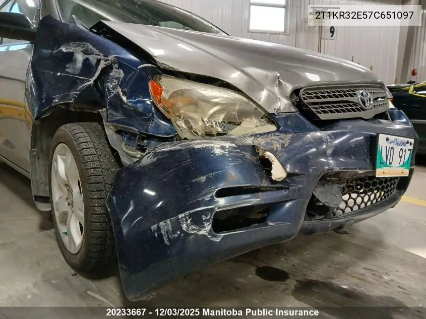 2T1KR32E57C651097 2007 Toyota Matrix