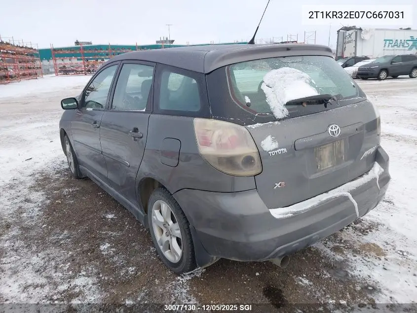 2T1KR32E07C667031 2007 Toyota Corolla Matrix Xr