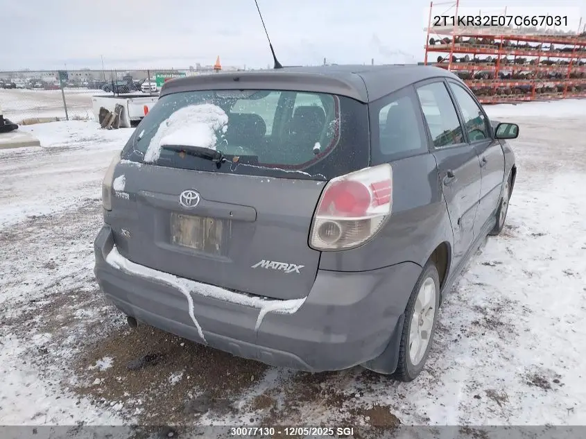 2T1KR32E07C667031 2007 Toyota Corolla Matrix Xr