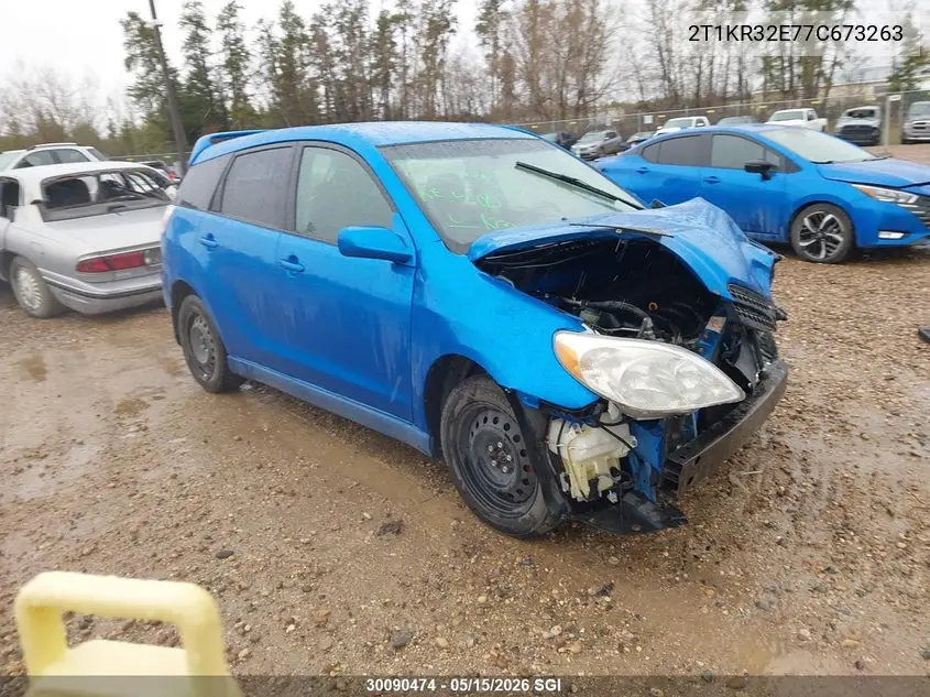 2007 Toyota Matrix VIN: 2T1KR32E77C673263 Lot: 30090474