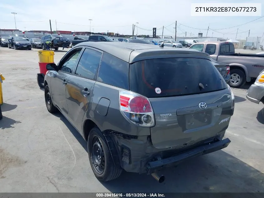 2007 Toyota Matrix VIN: 2T1KR32E87C677273 Lot: 39415416