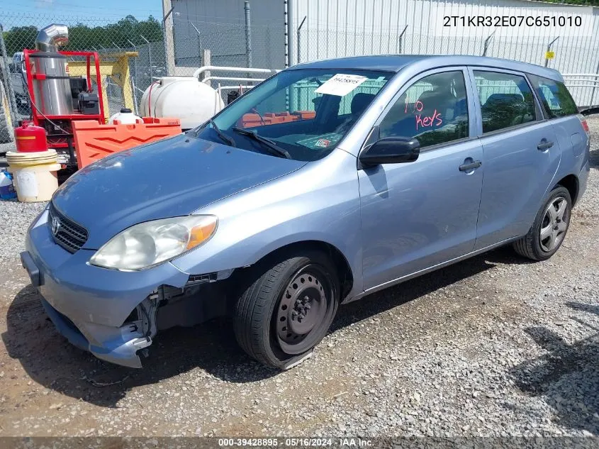 2T1KR32E07C651010 2007 Toyota Matrix