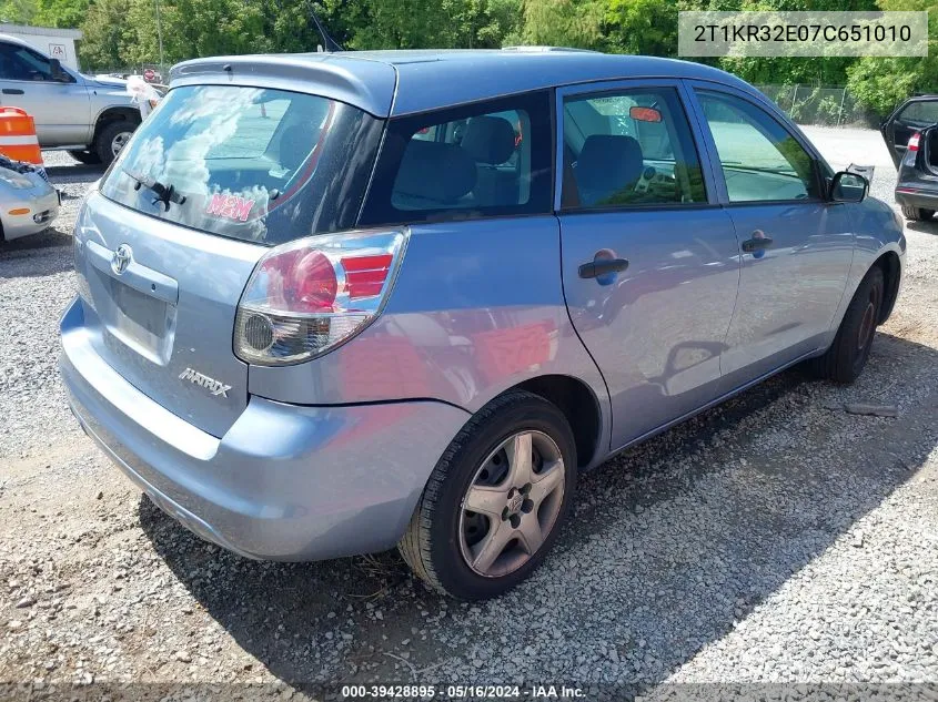 2T1KR32E07C651010 2007 Toyota Matrix