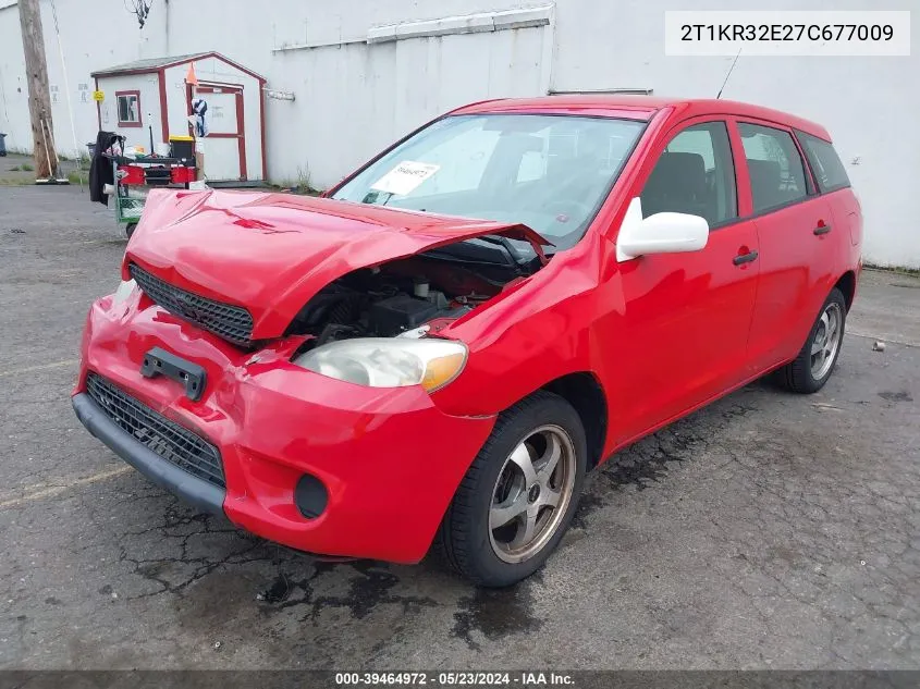 2007 Toyota Matrix VIN: 2T1KR32E27C677009 Lot: 39464972