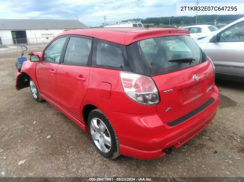 2T1KR32E07C647295 2007 Toyota Matrix Xr