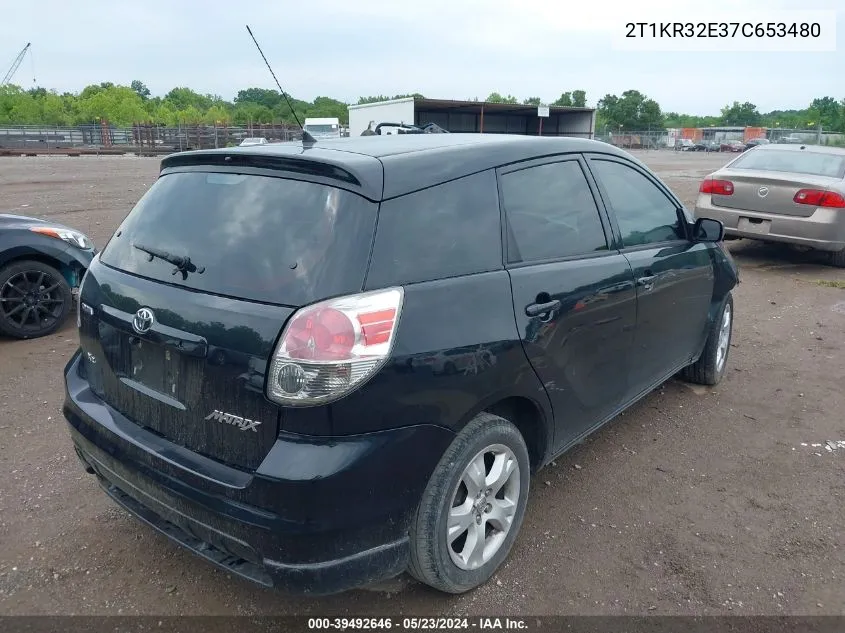 2T1KR32E37C653480 2007 Toyota Corolla Matrix Xr