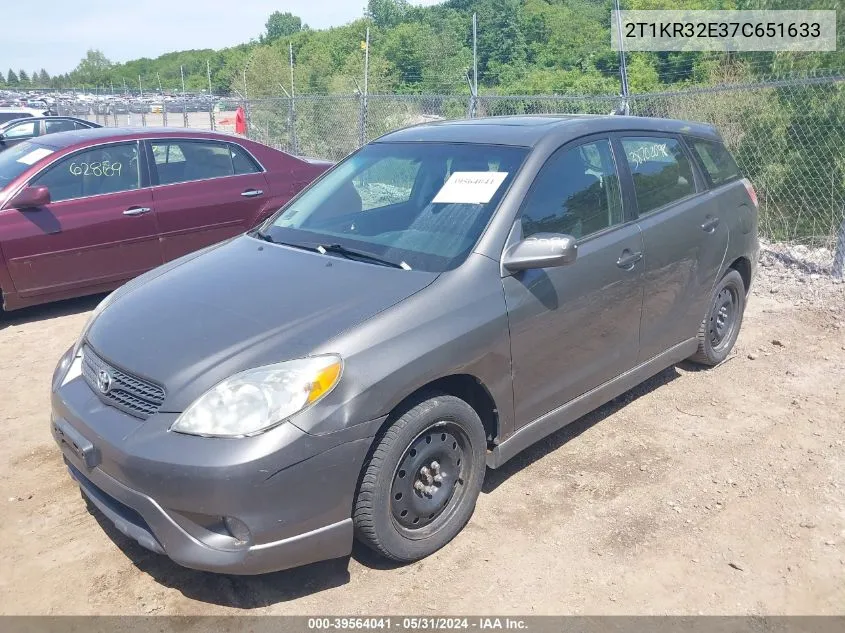 2T1KR32E37C651633 2007 Toyota Matrix Xr