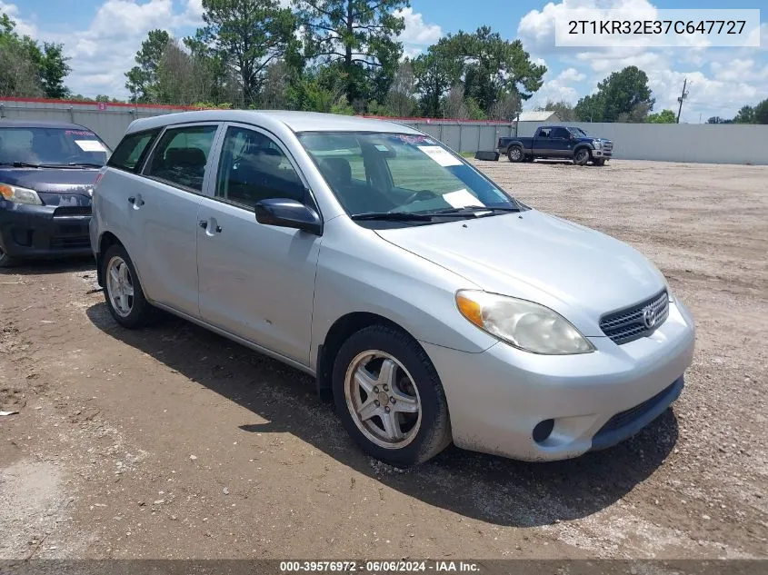 2T1KR32E37C647727 2007 Toyota Matrix