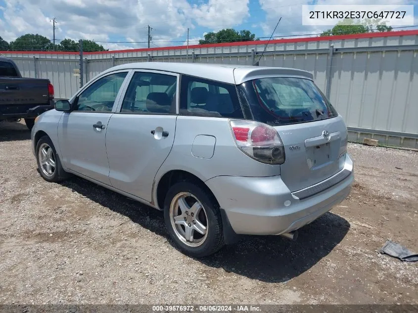 2T1KR32E37C647727 2007 Toyota Matrix