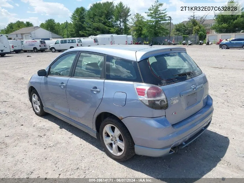 2007 Toyota Matrix Xr VIN: 2T1KR32E07C632828 Lot: 39614171