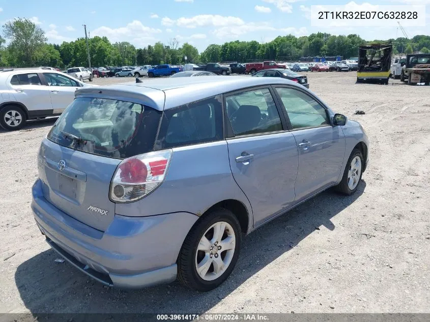 2007 Toyota Matrix Xr VIN: 2T1KR32E07C632828 Lot: 39614171