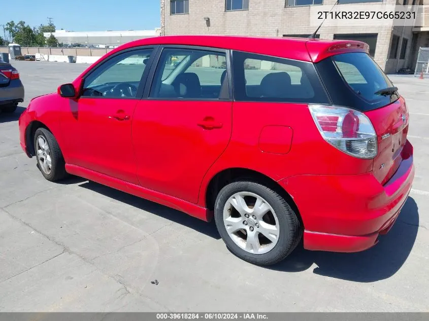 2T1KR32E97C665231 2007 Toyota Matrix Xr