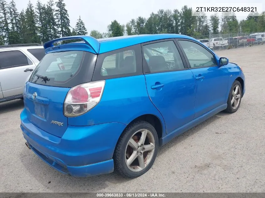 2T1KR32E27C648321 2007 Toyota Matrix Xr