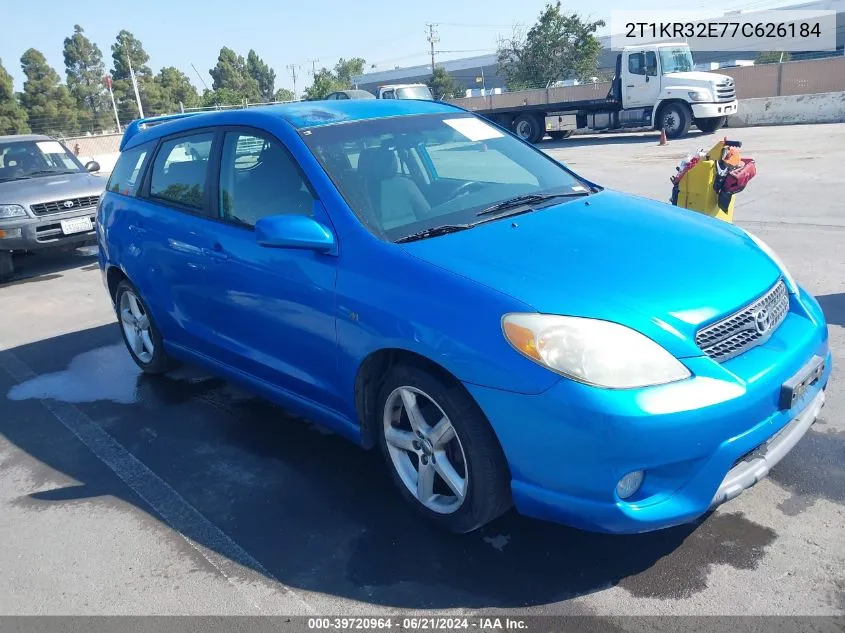 2007 Toyota Matrix Xr VIN: 2T1KR32E77C626184 Lot: 39720964