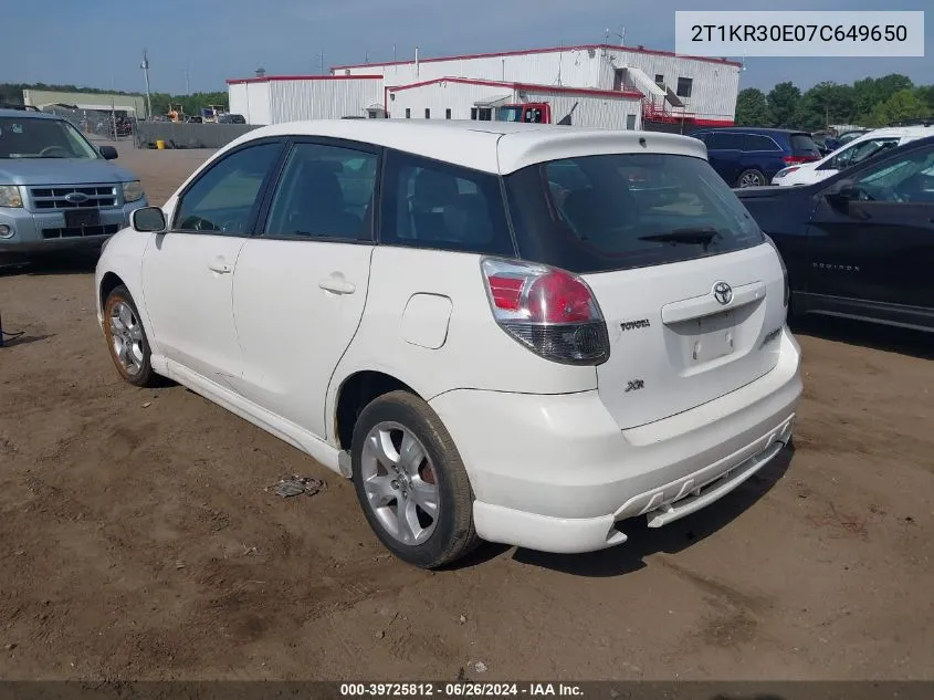 2T1KR30E07C649650 2007 Toyota Matrix Xr