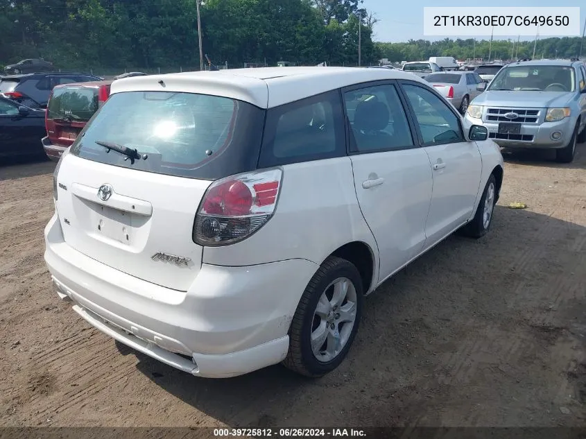 2T1KR30E07C649650 2007 Toyota Matrix Xr