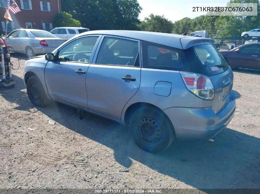 2007 Toyota Matrix Xr VIN: 2T1KR32E37C676063 Lot: 39771171