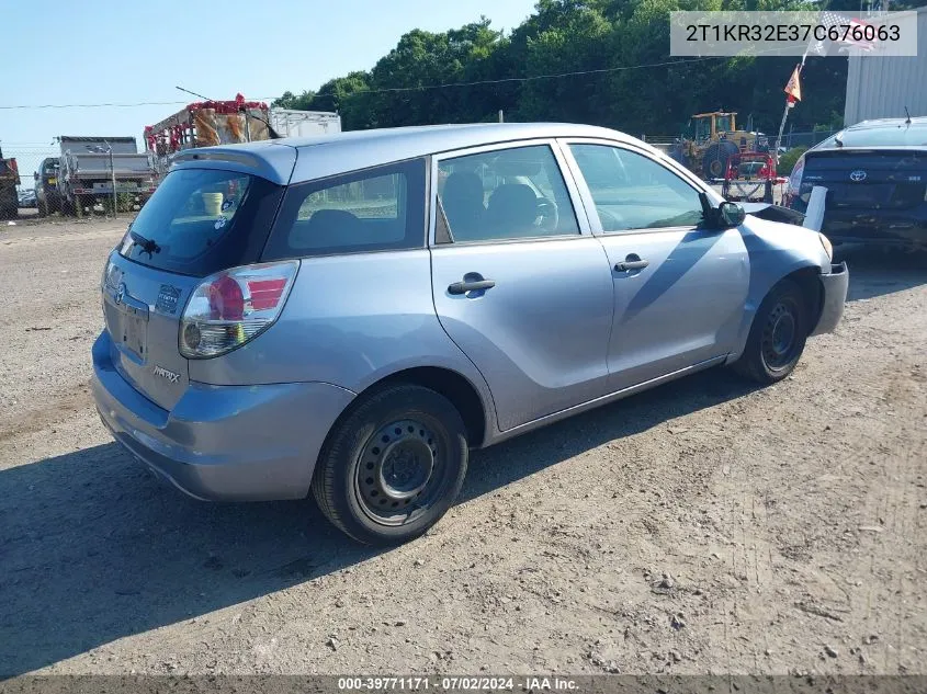 2007 Toyota Matrix Xr VIN: 2T1KR32E37C676063 Lot: 39771171