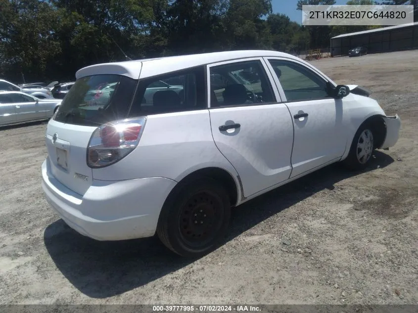 2T1KR32E07C644820 2007 Toyota Matrix