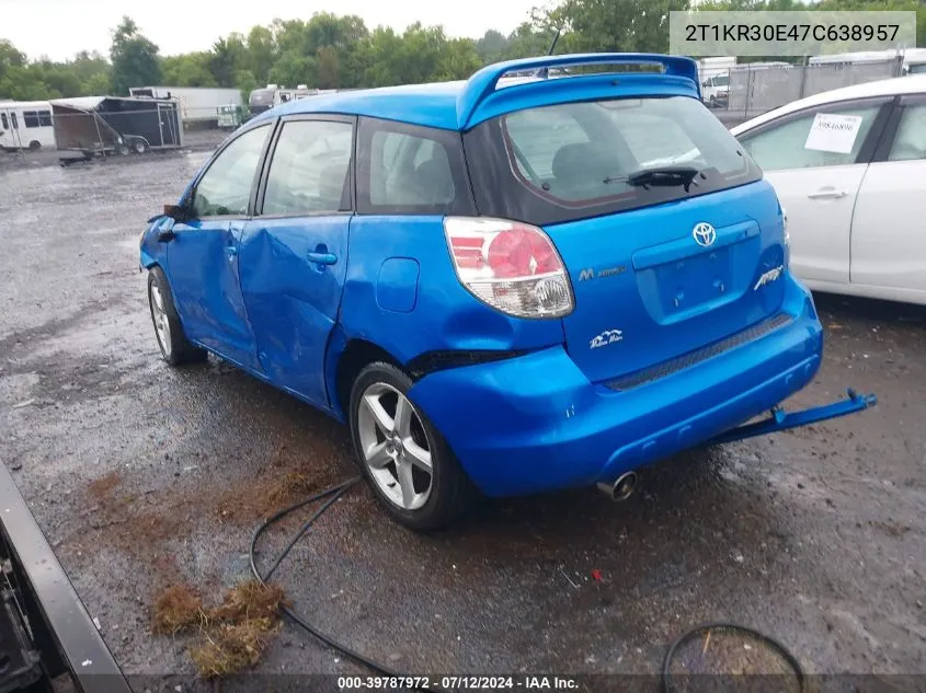 2T1KR30E47C638957 2007 Toyota Matrix Xr