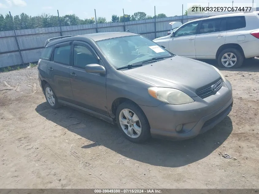 2007 Toyota Matrix Xr VIN: 2T1KR32E97C674477 Lot: 39849380