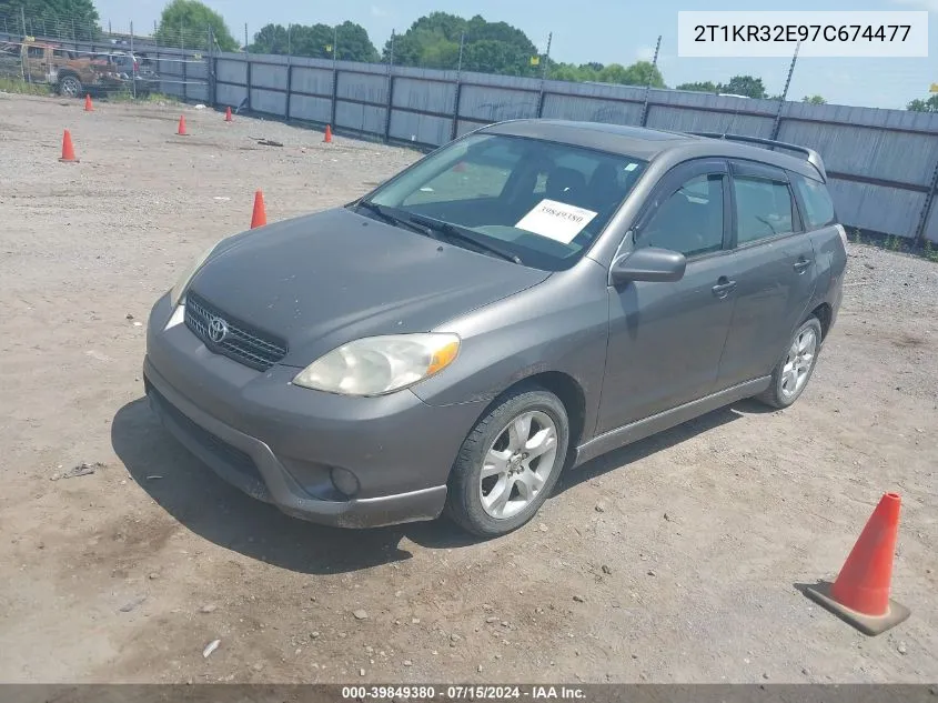 2007 Toyota Matrix Xr VIN: 2T1KR32E97C674477 Lot: 39849380