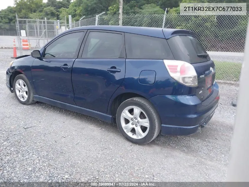 2007 Toyota Matrix Xr VIN: 2T1KR32EX7C677033 Lot: 39899947